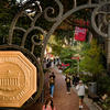 Polett Gate with Temple University Seal and Polet Walk in the background